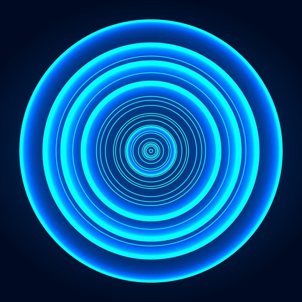 Abstract background circle of technology There was light all around. Emphasis on the use of blue tones to add modernity and interest. vector