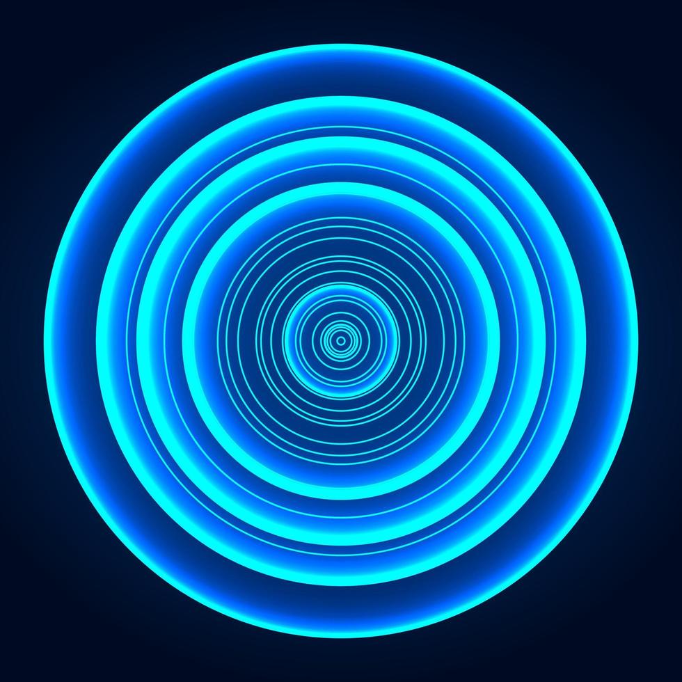 Abstract background circle of technology There was light all around. Emphasis on the use of blue tones to add modernity and interest. vector