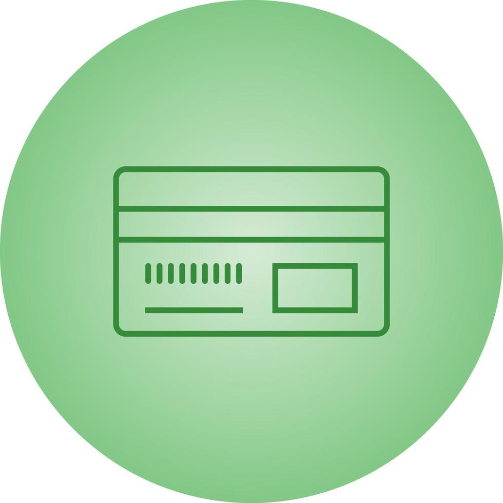 Beautiful Debit card Vector line icon