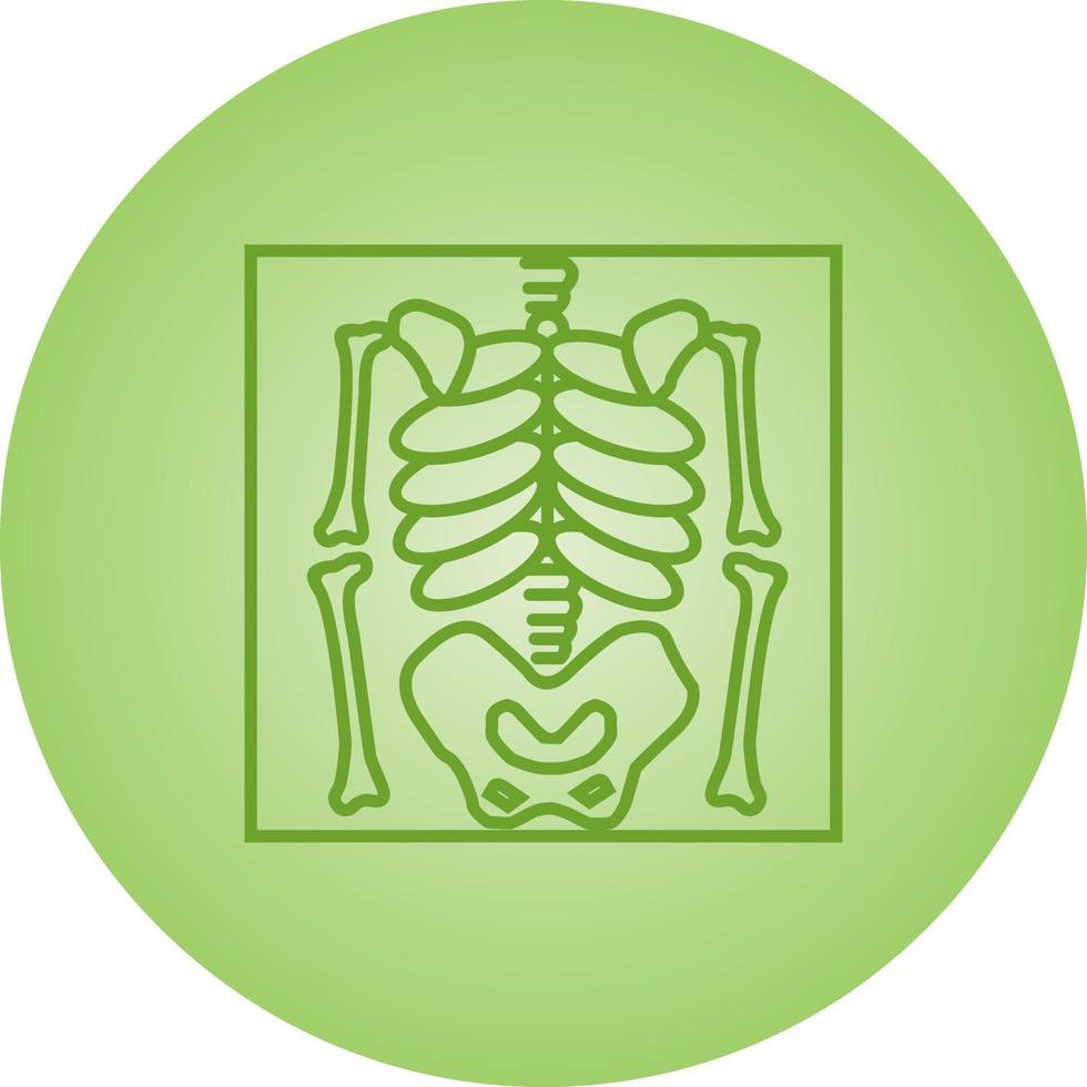 Beautiful skeleton vector line icon