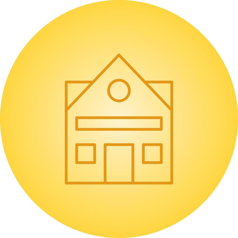 Beautiful House Vector line icon