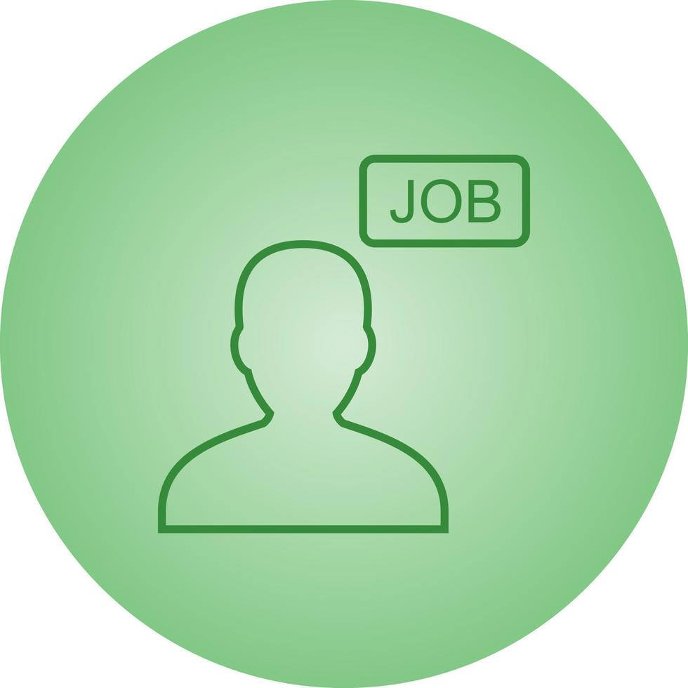 Beautiful Jobseeker vector line icon