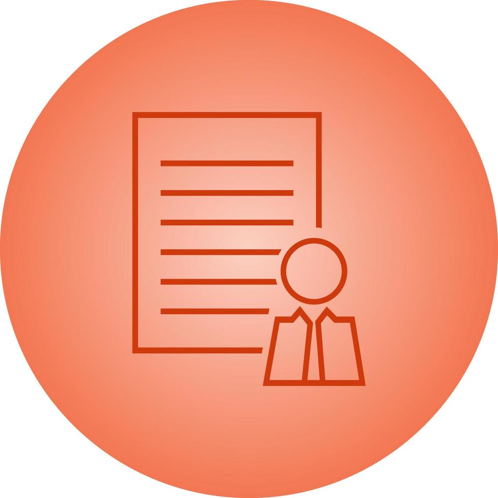 Beautiful Client profile vector line icon
