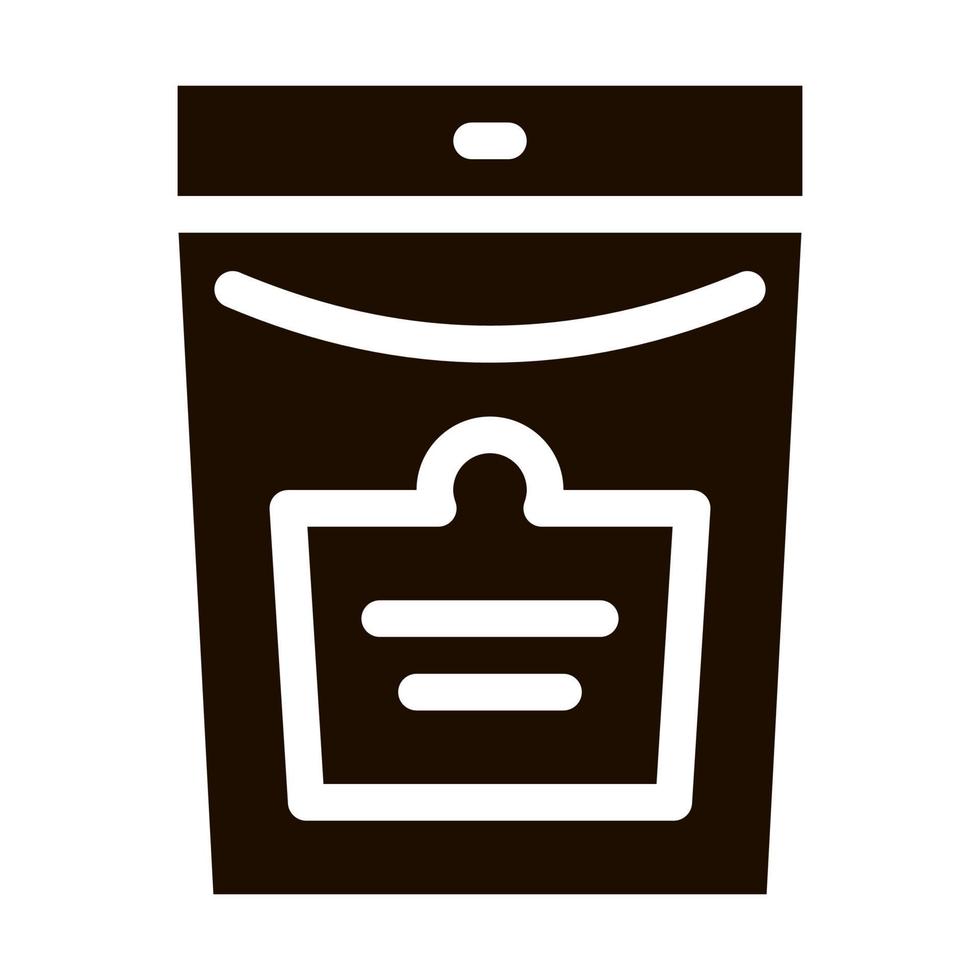 Bio Supplements Package Vector Icon