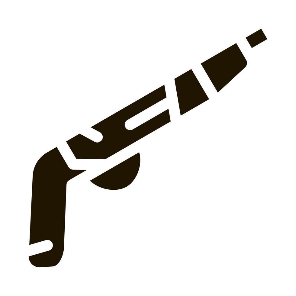 pistola pistola icono vector glifo ilustración