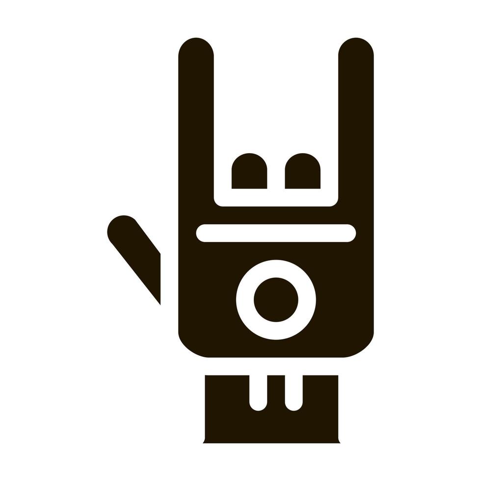 Hand Gesture Icon Vector Glyph Illustration