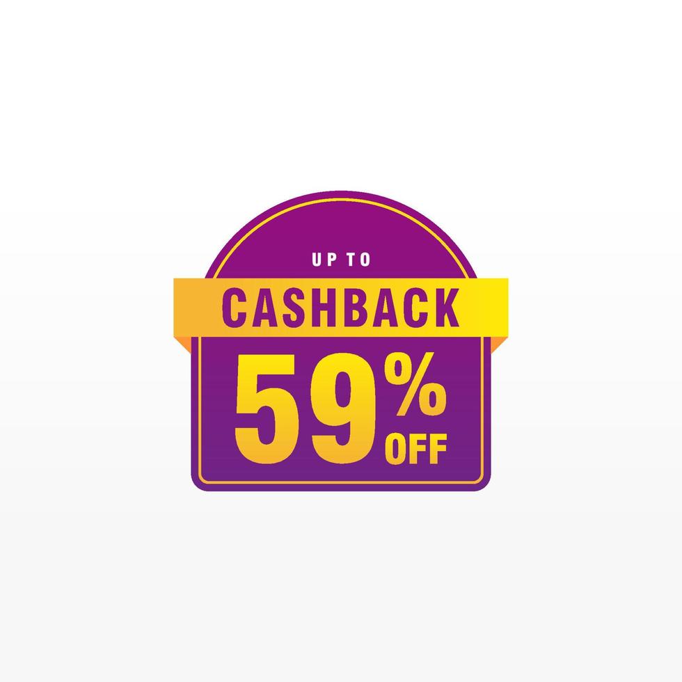 59 discount, Sales Vector badges for Labels, , Stickers, Banners, Tags, Web Stickers, New offer. Discount origami sign banner.