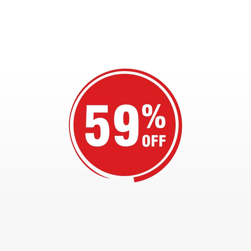 59 discount, Sales Vector badges for Labels, , Stickers, Banners, Tags, Web Stickers, New offer. Discount origami sign banner.