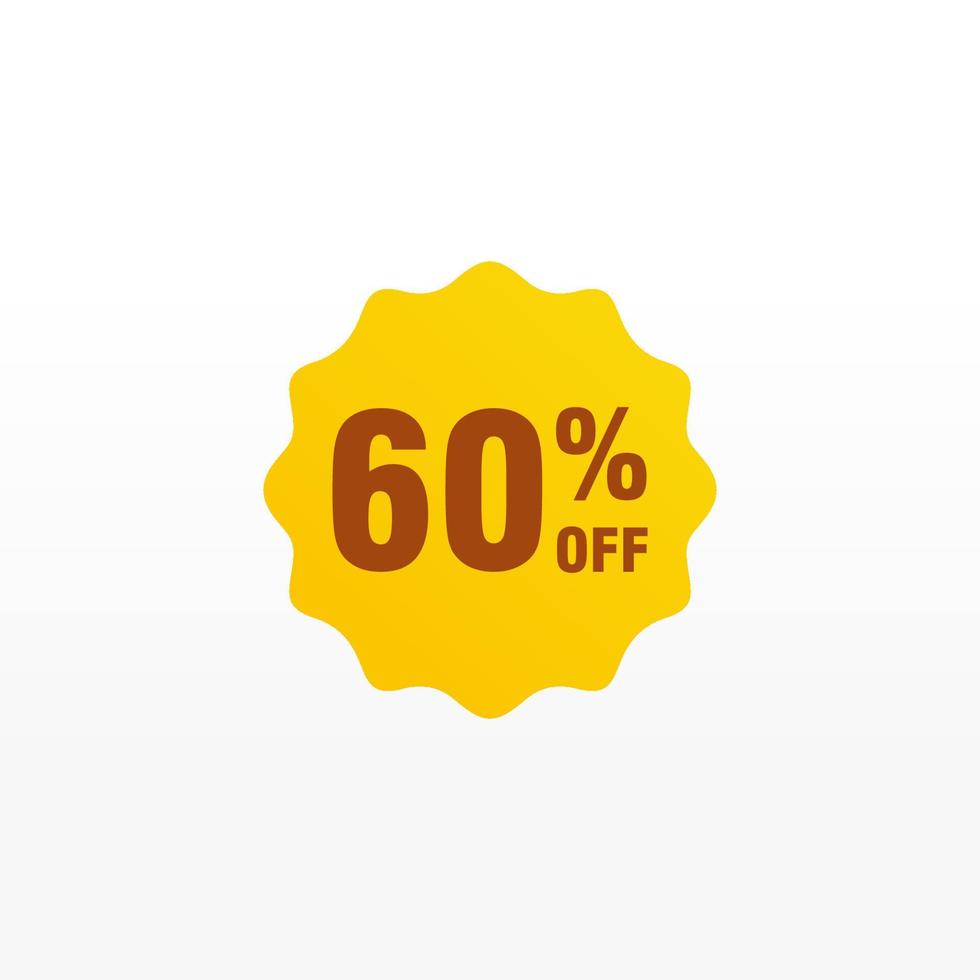 60 discount, Sales Vector badges for Labels, , Stickers, Banners, Tags, Web Stickers, New offer. Discount origami sign banner.