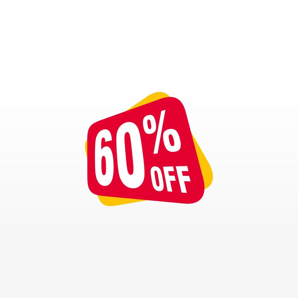 60 discount, Sales Vector badges for Labels, , Stickers, Banners, Tags, Web Stickers, New offer. Discount origami sign banner.