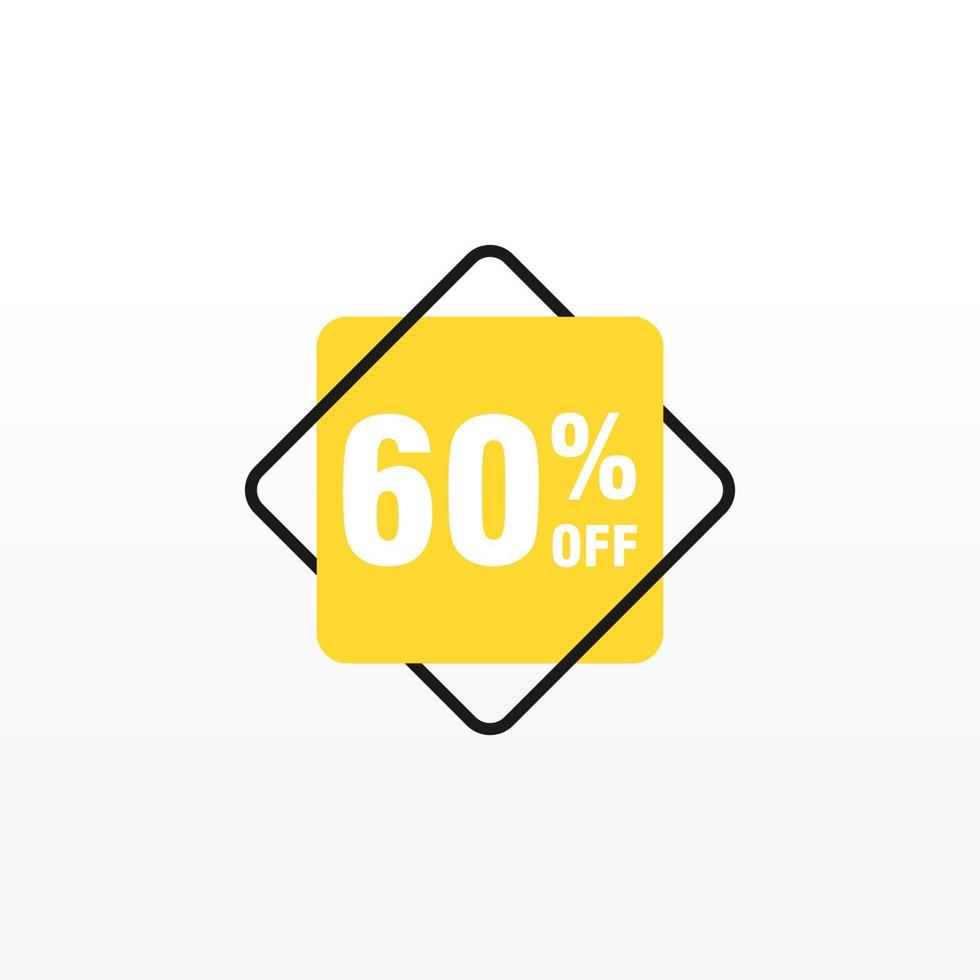 60 discount, Sales Vector badges for Labels, , Stickers, Banners, Tags, Web Stickers, New offer. Discount origami sign banner.