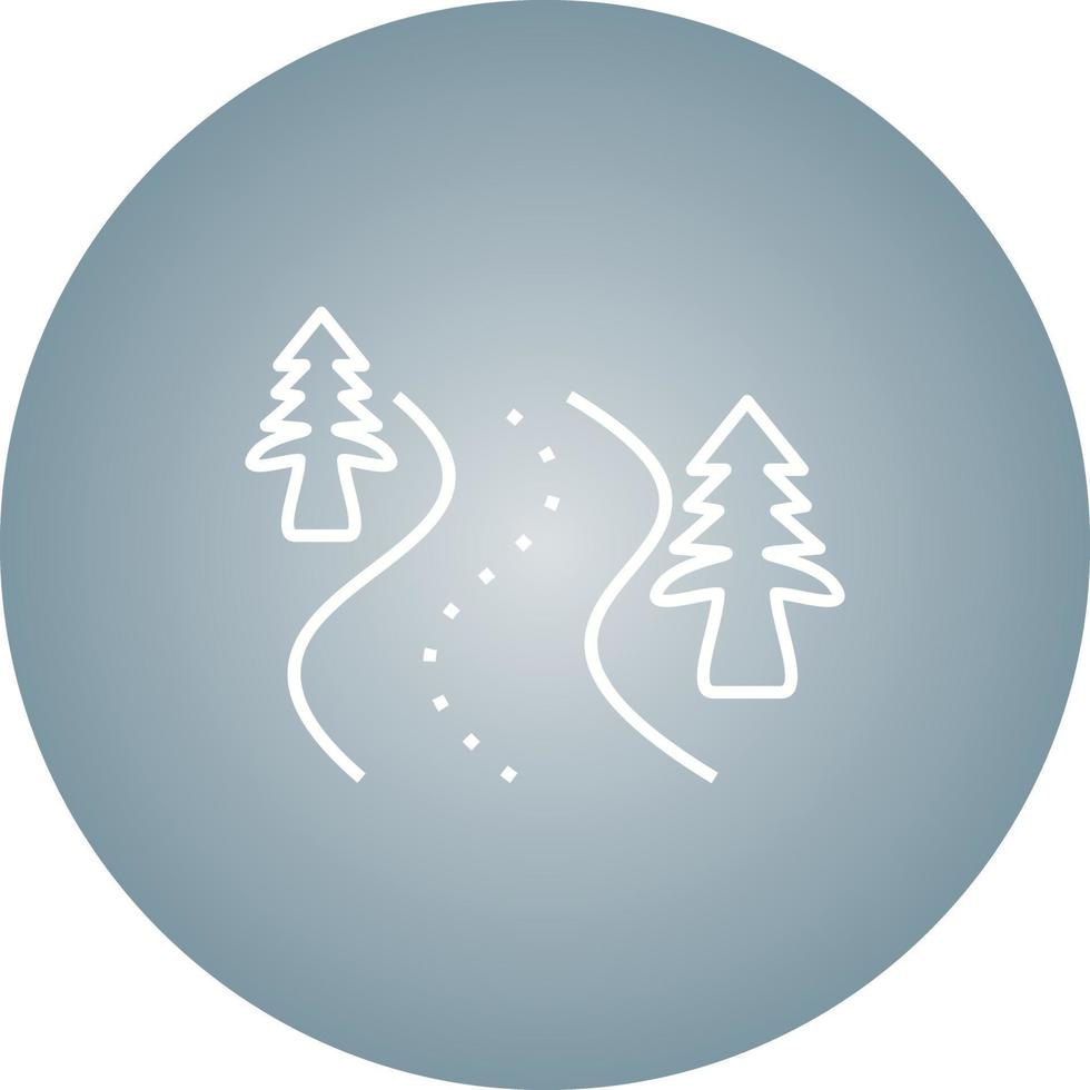 Beautiful Road Line Vector Icon