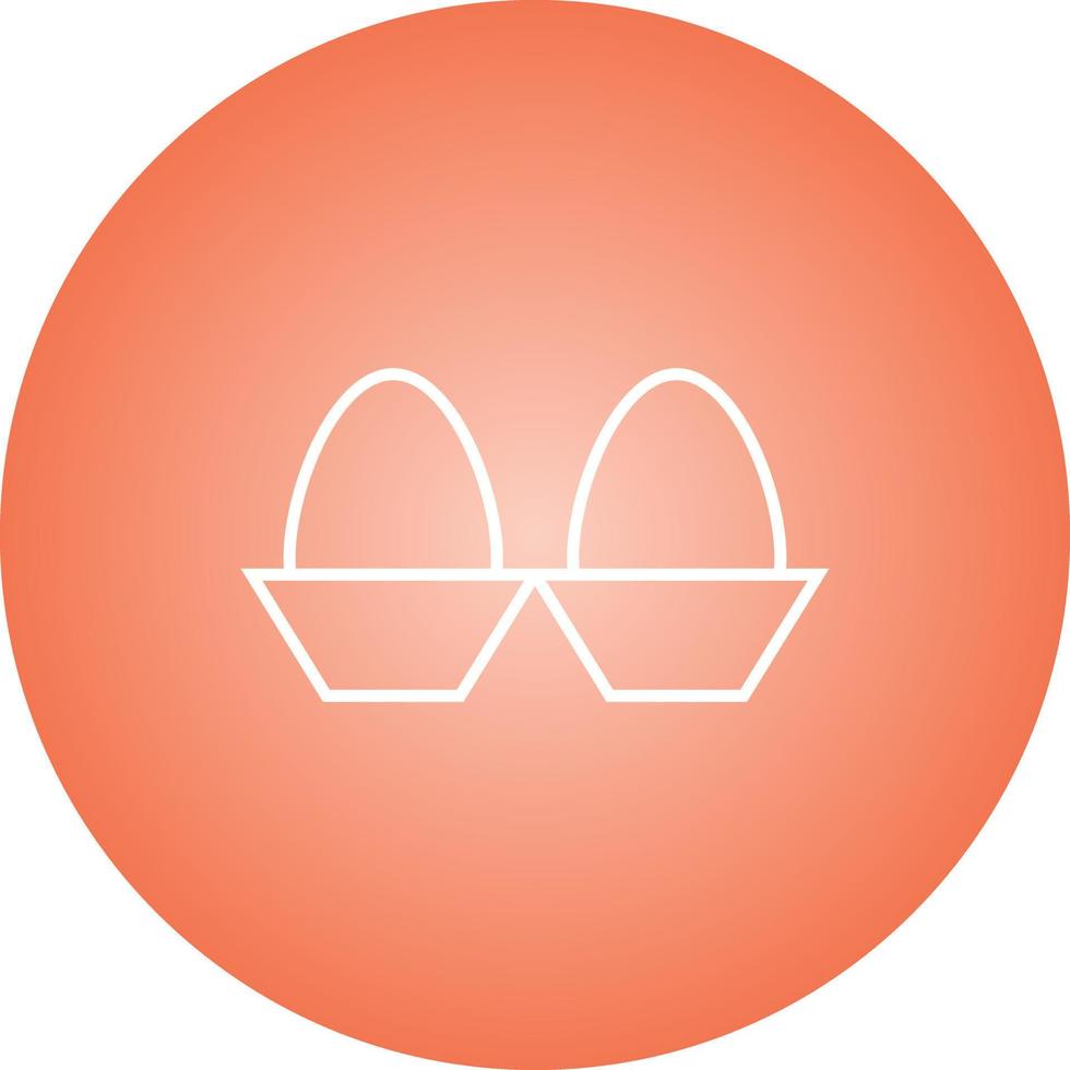 Beautiful Eggs Line Vector Icon