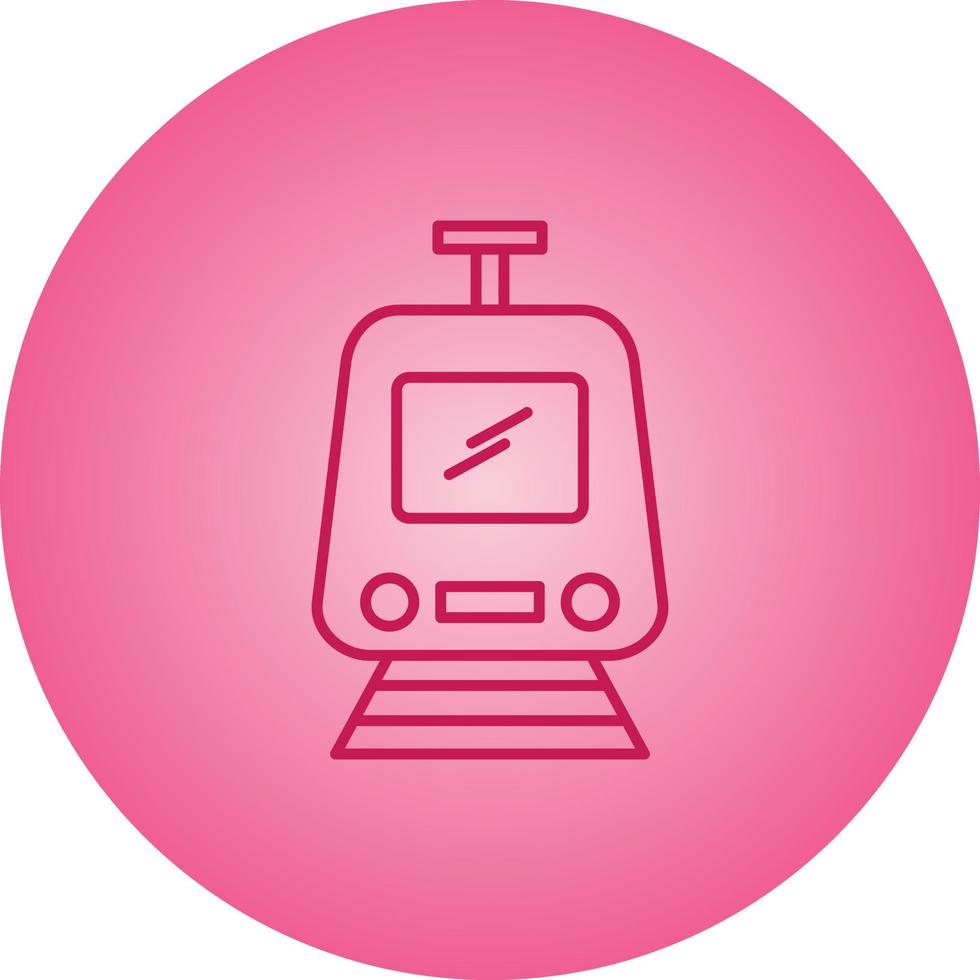 Beautiful Train Vector line icon