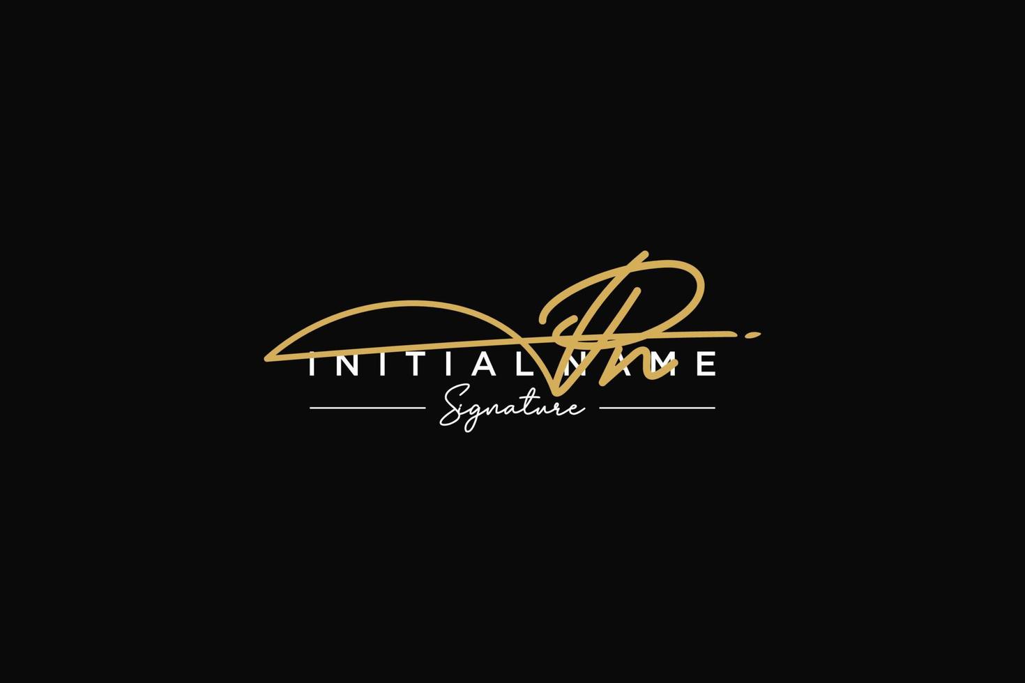 Initial PN signature logo template vector. Hand drawn Calligraphy lettering Vector illustration.