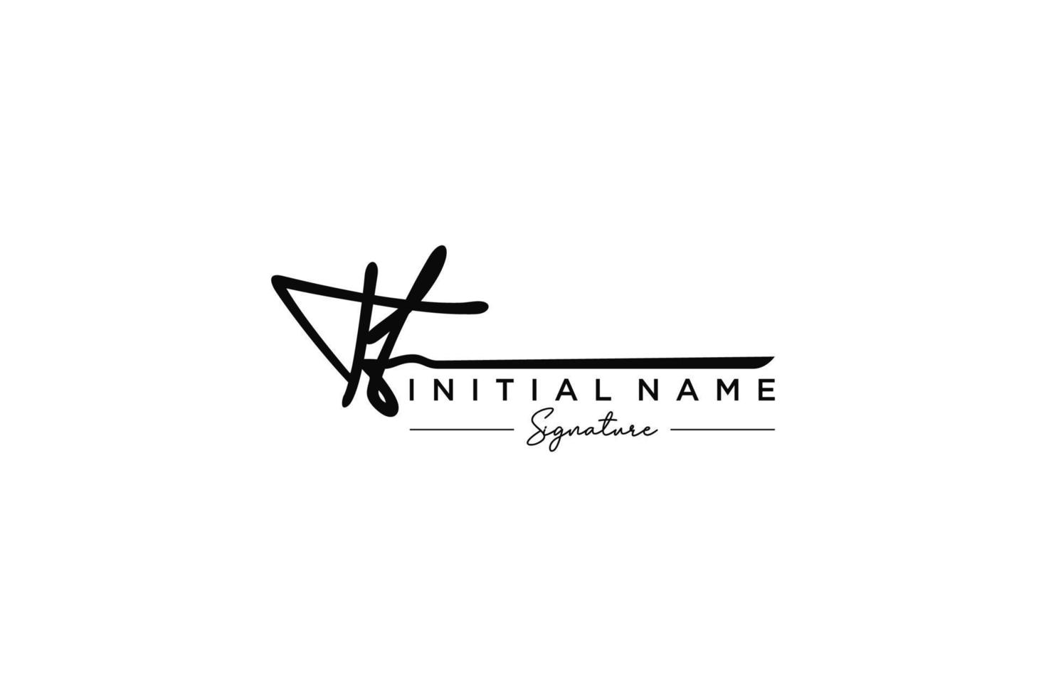 Initial TT signature logo template vector. Hand drawn Calligraphy lettering Vector illustration.