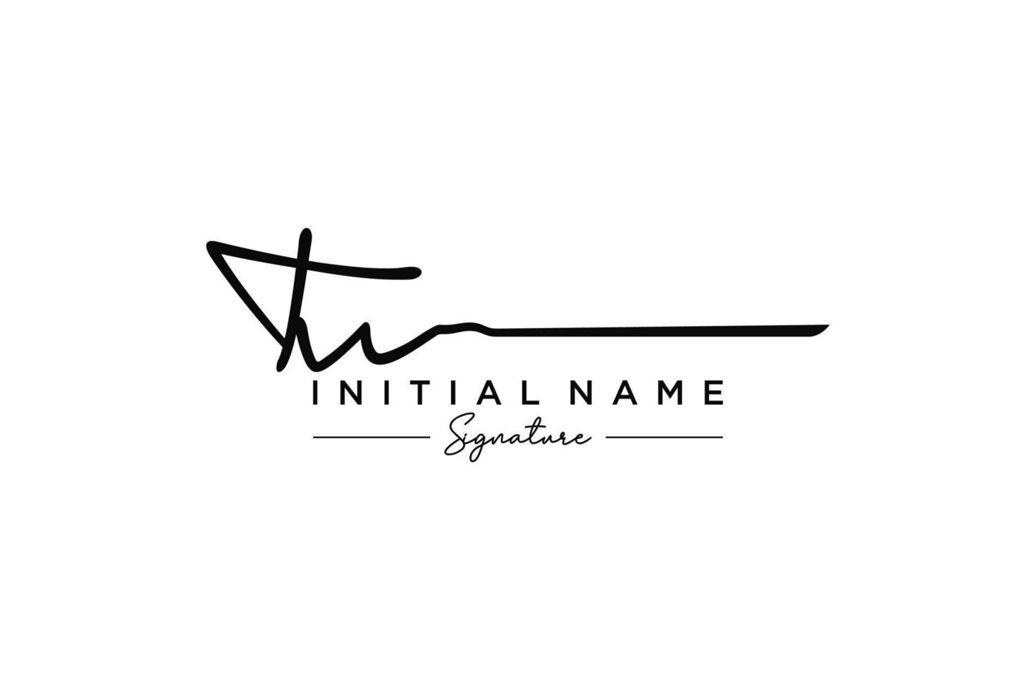 Initial TW signature logo template vector. Hand drawn Calligraphy lettering Vector illustration.