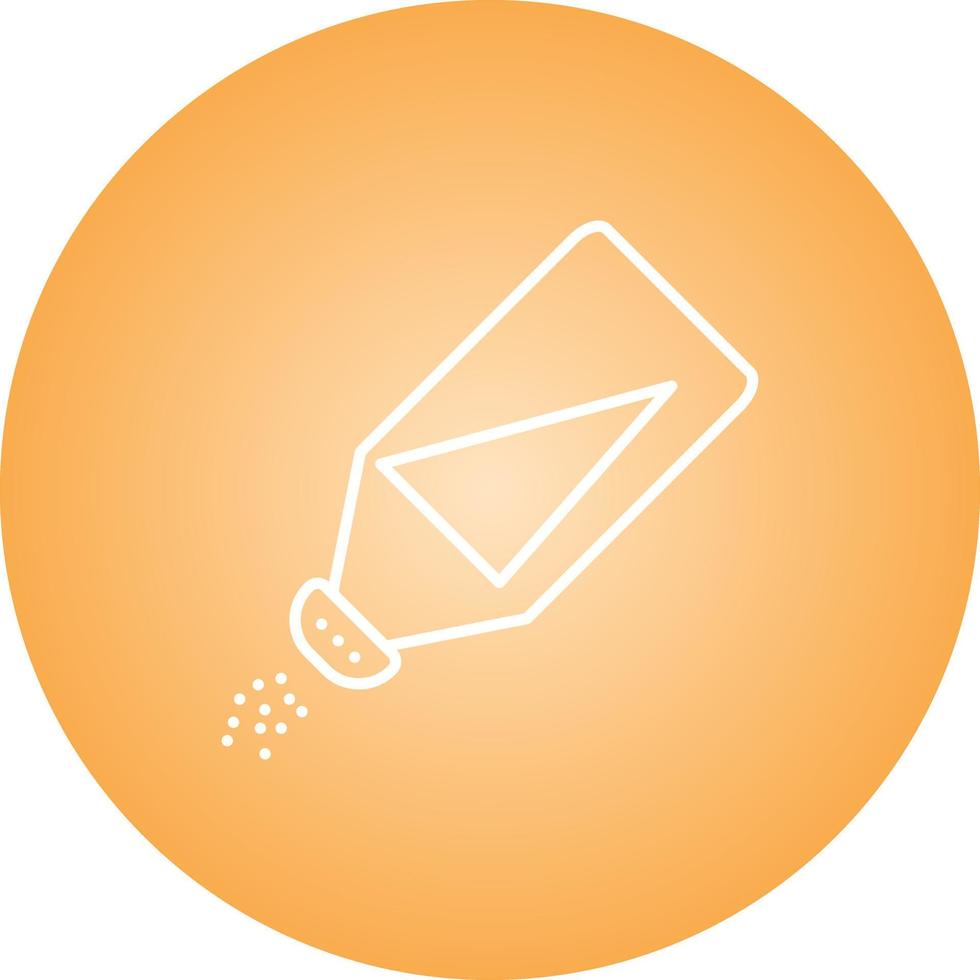 Beautiful Salt Bottle Line Vector Icon