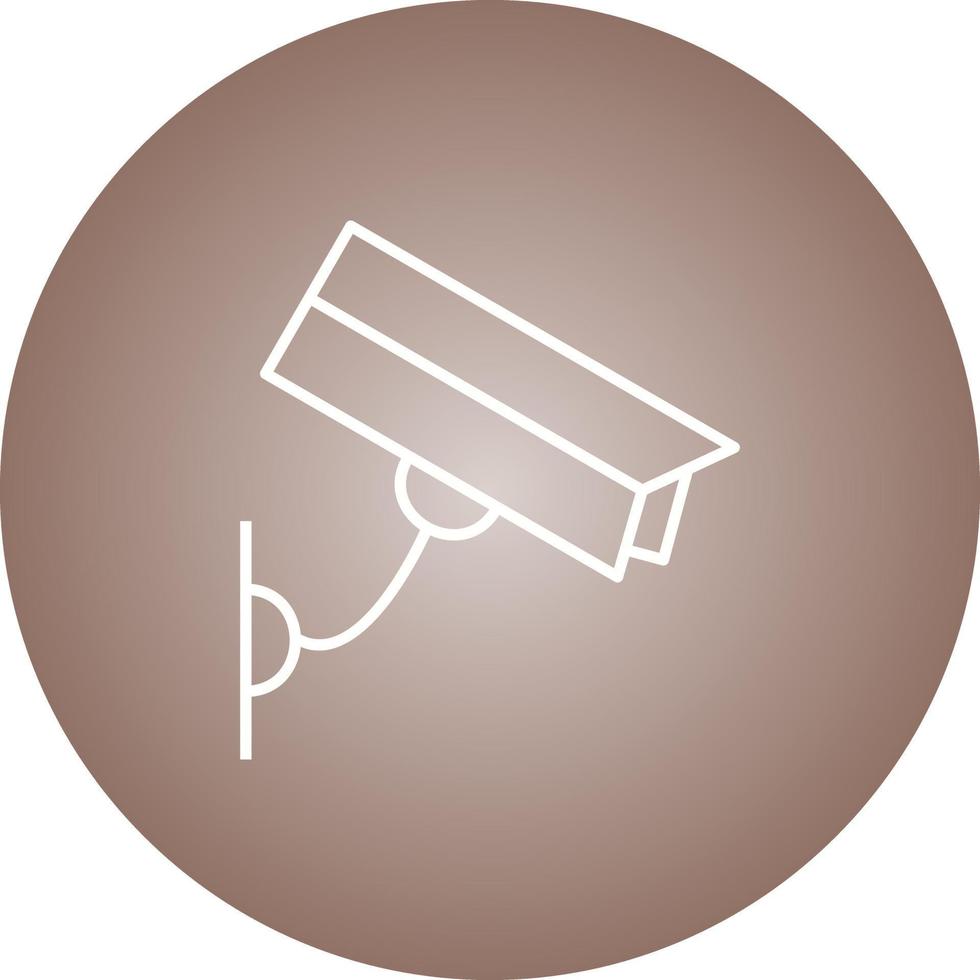 Beautiful Cctv Camera Line Vector Icon