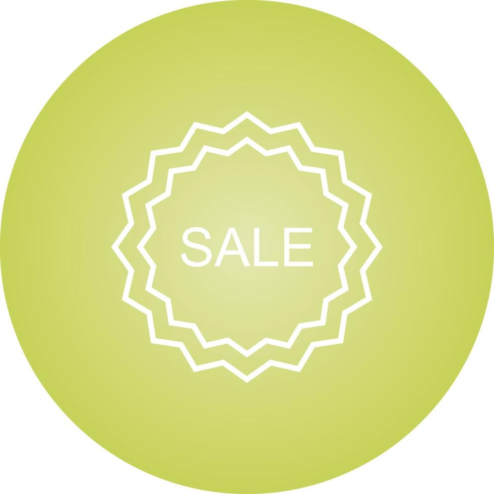 Beautiful Sale Tag Line Vector Icon