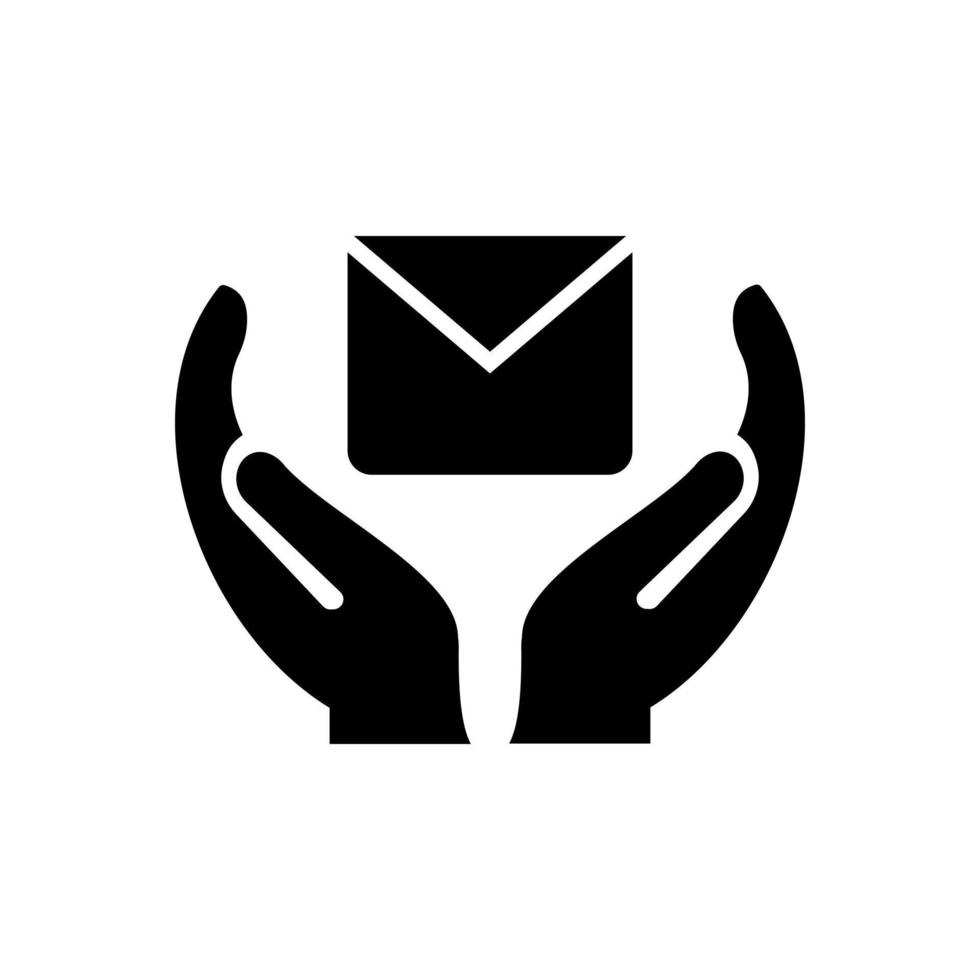 Hand Message logo design. Message logo with Hand concept vector. Hand and Message logo design vector
