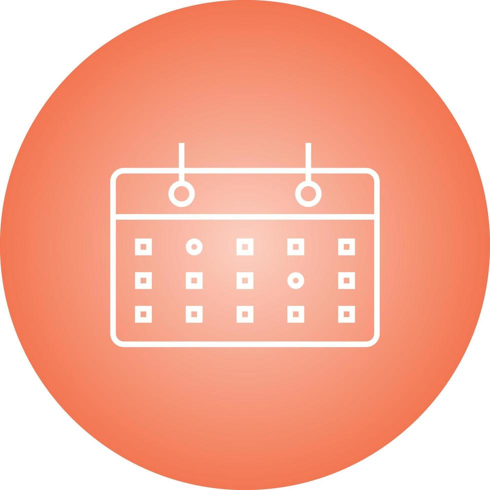 Beautiful Female Calendar Vector Icon