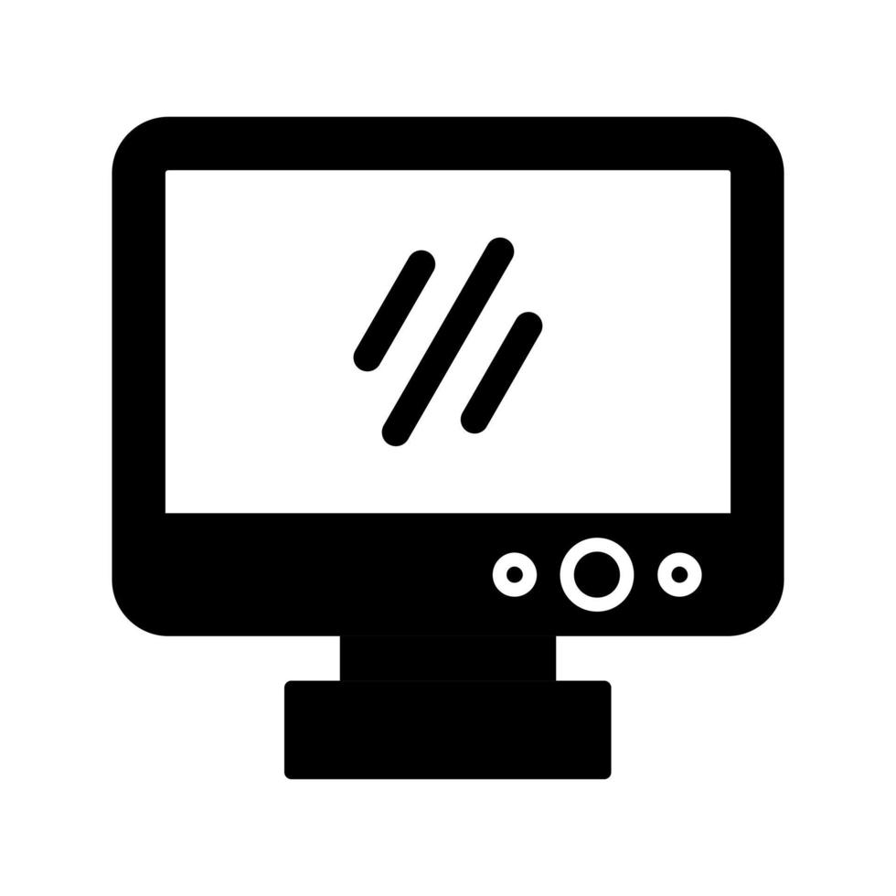 monitor de icono de vector