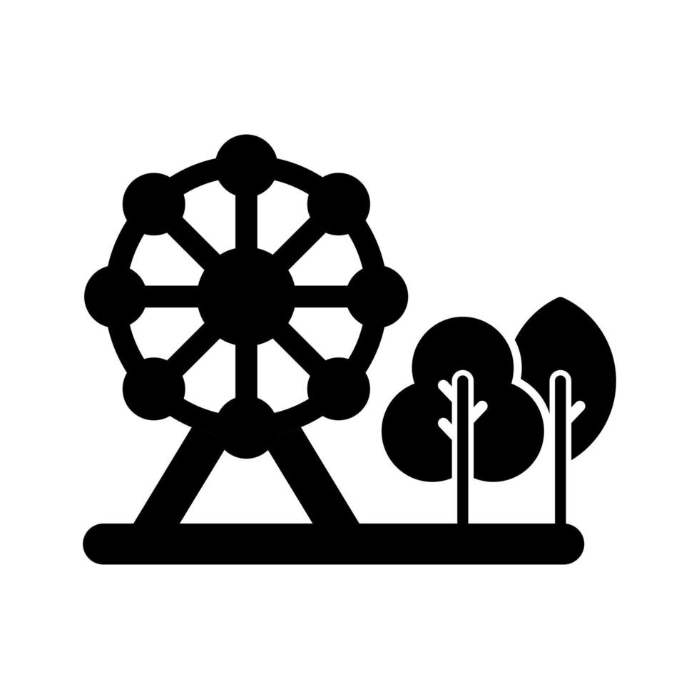 icono de vector de parque