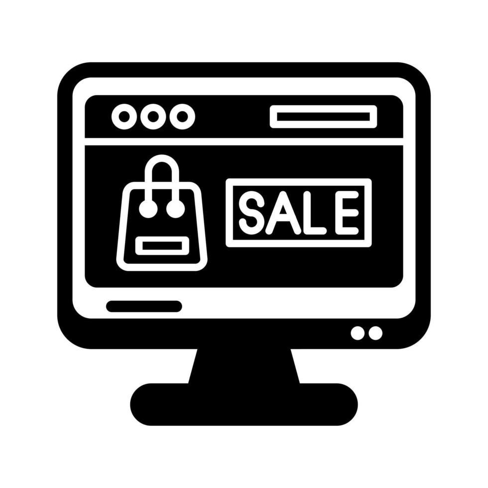 Online Sale Vector Icon