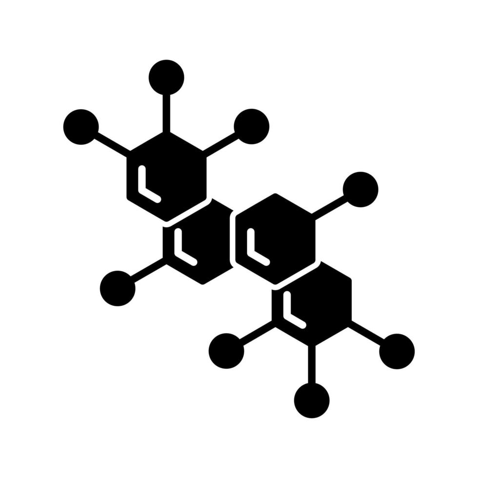 icono de vector de molécula