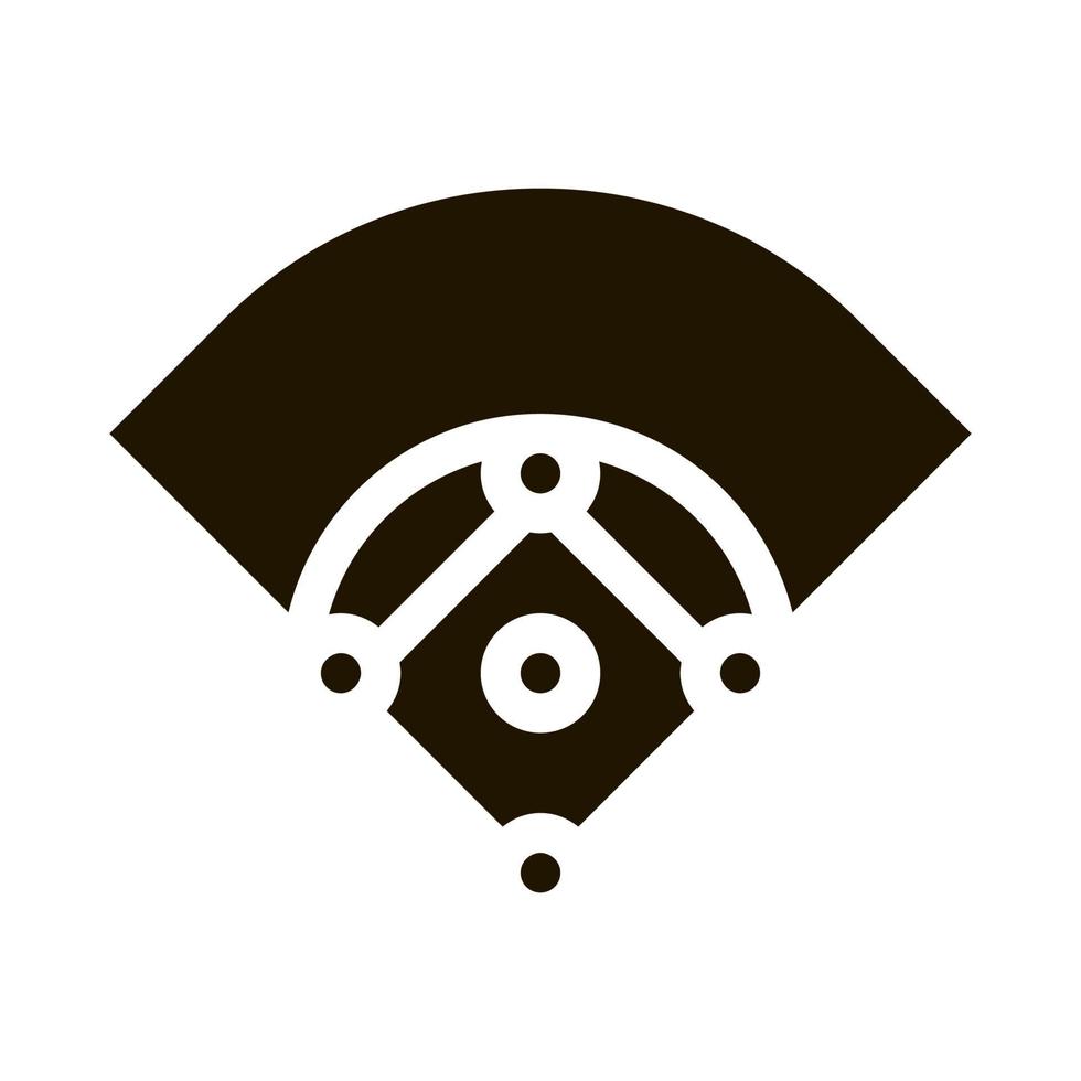 Baseball Field Icon Vector Glyph Illustration