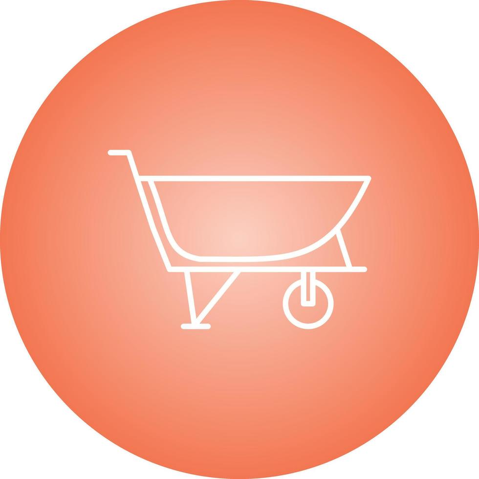 Beautiful Construction Trolley Line Vector Icon