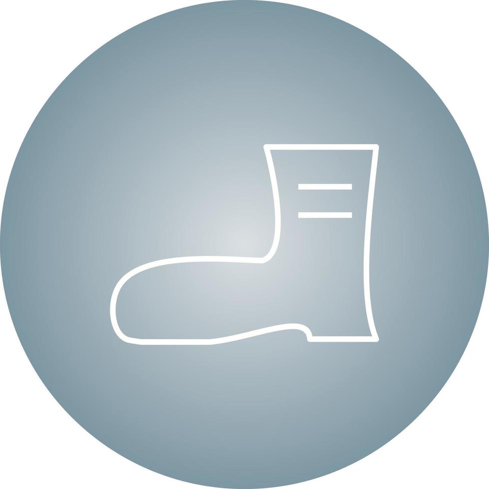 Beautiful Long Boot Line Vector Icon