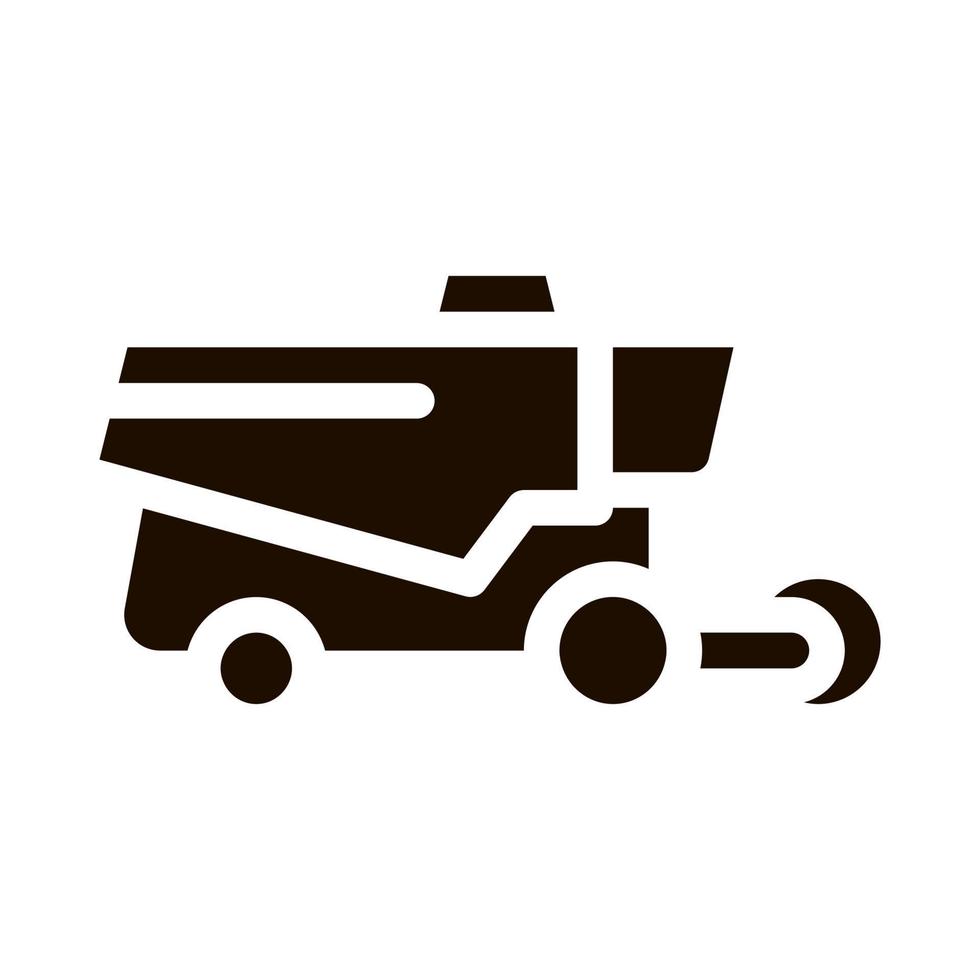 Reaping Harvester Vehicle Vector Icon