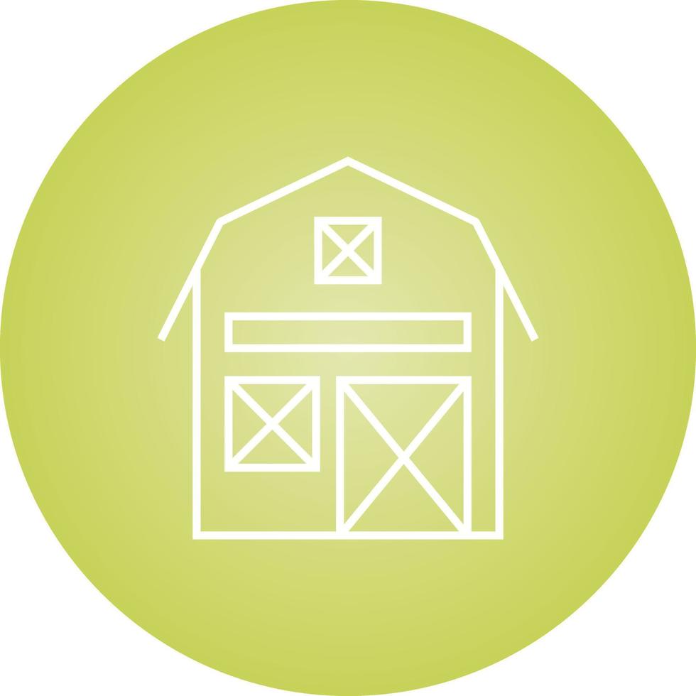 Beautiful Barn Line Vector Icon