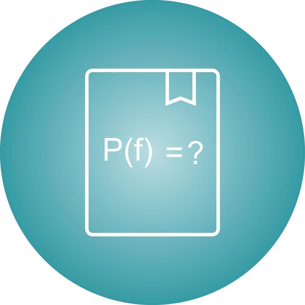 Beautiful Solve Function Line Vector Icon