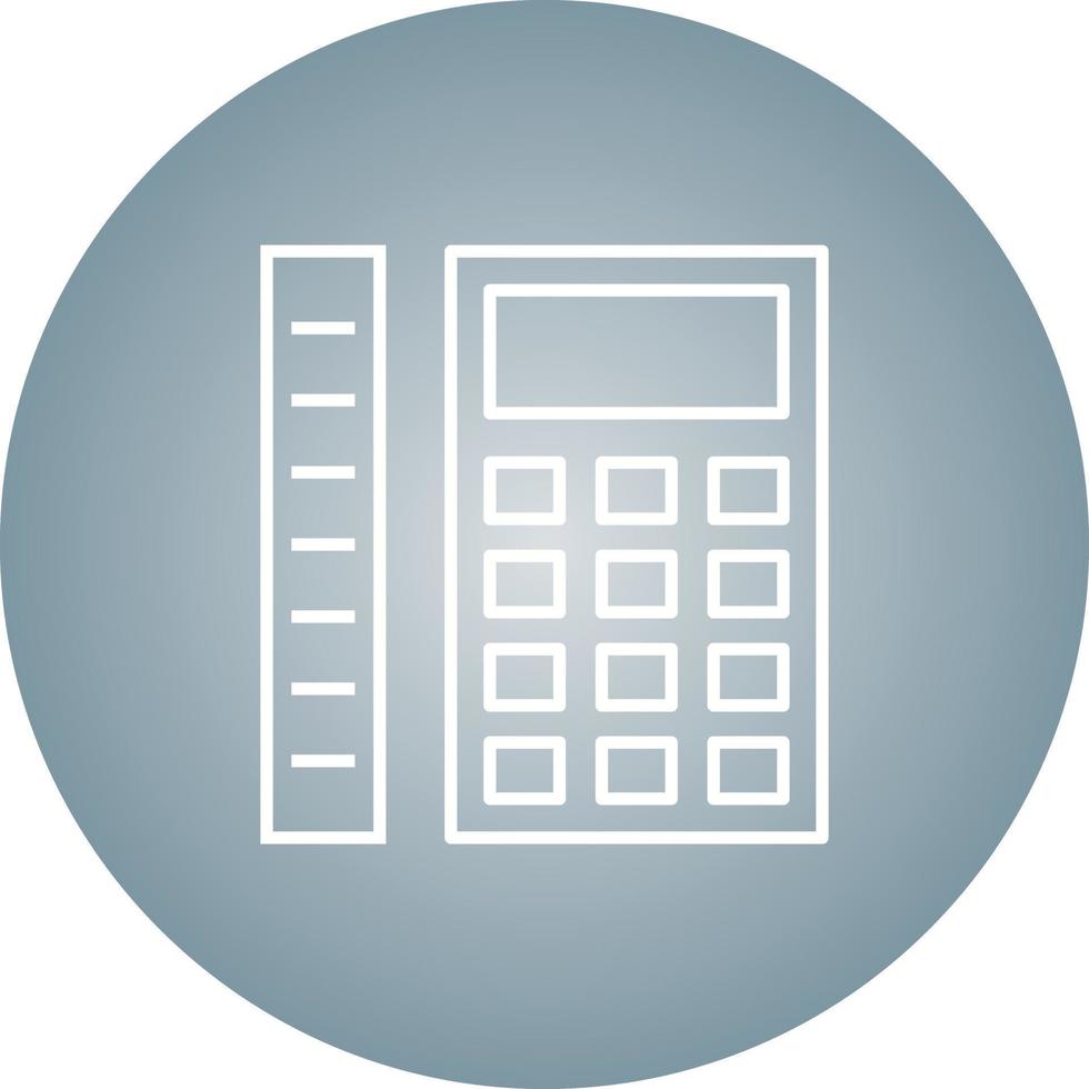 Beautiful Measurement Calculation Line Vector Icon