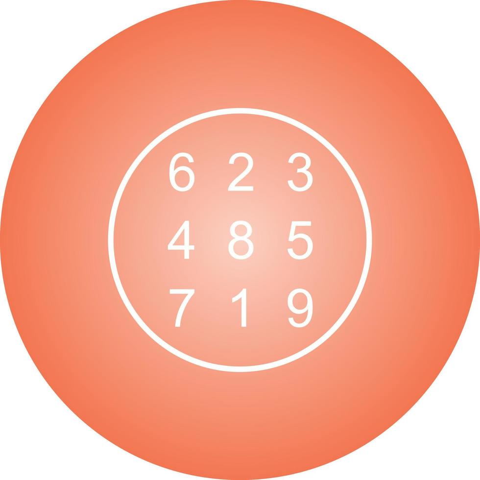 Beautiful Number Theory Line Vector Icon