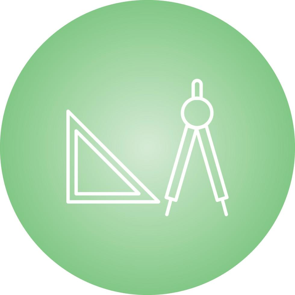 Beautiful Geometry Tools Line Vector Icon
