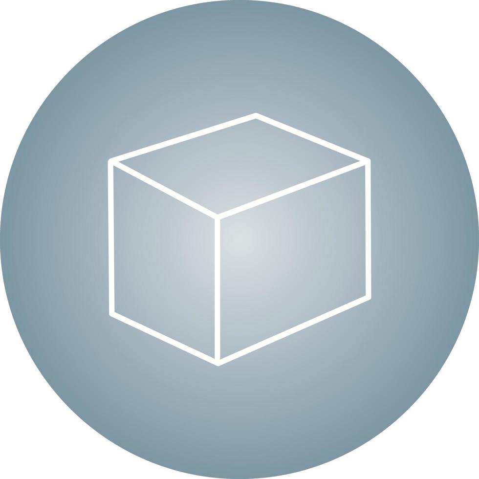 Beautiful Cube Line Vector Icon