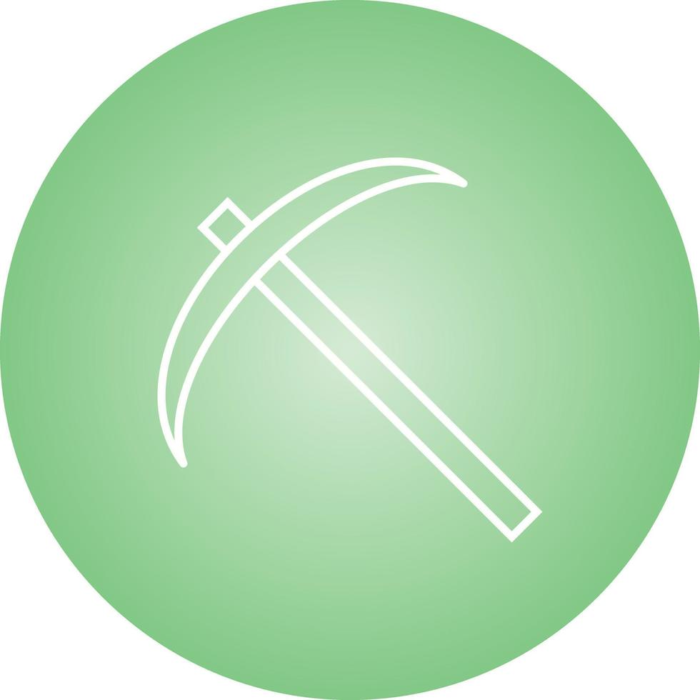 Beautiful Scythe Line Vector Icon
