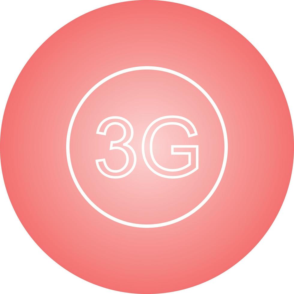 Beautifu 3G Line Vector Icon