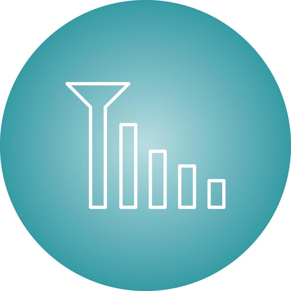 Beautifu Mobile Signals Line Vector Icon