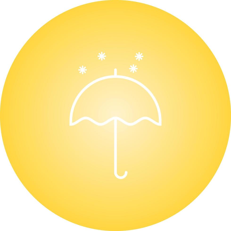 Beautiful Umbrella Line Vector Icon
