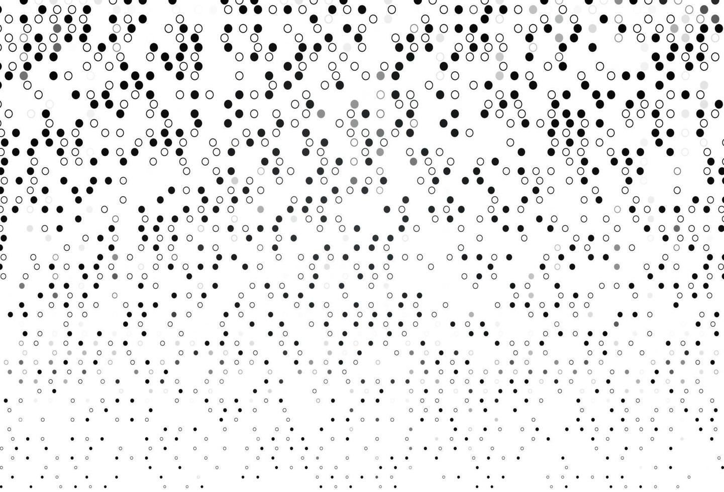 Light Black vector cover with spots.