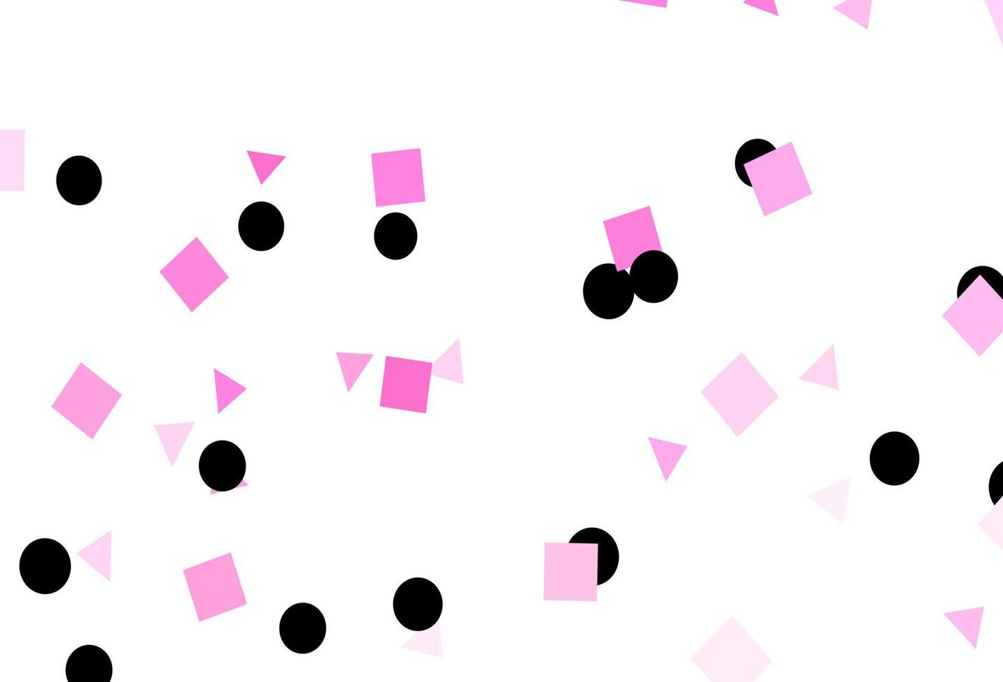 Light Pink vector texture in poly style with circles, cubes.