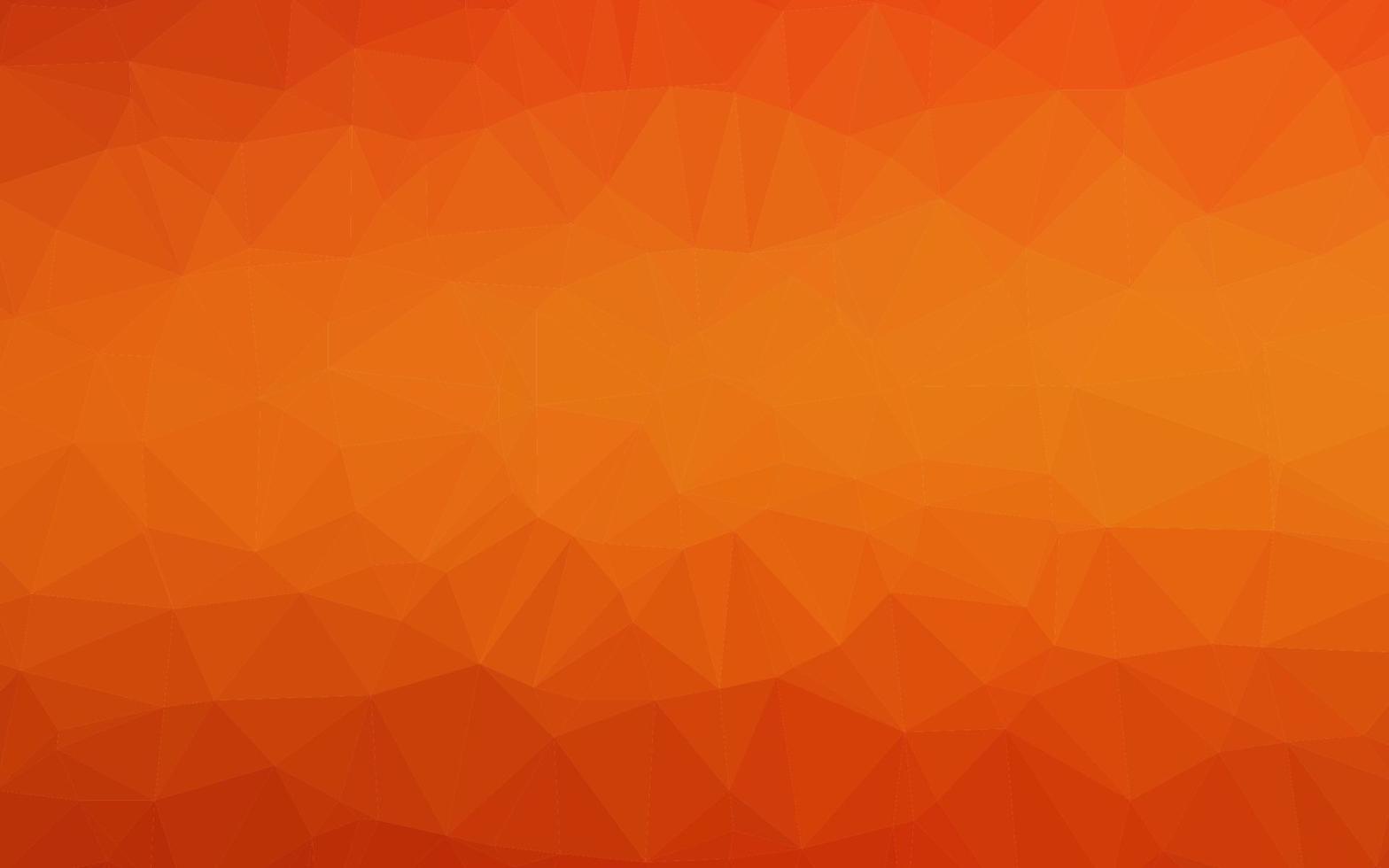 Light Orange vector abstract polygonal texture.