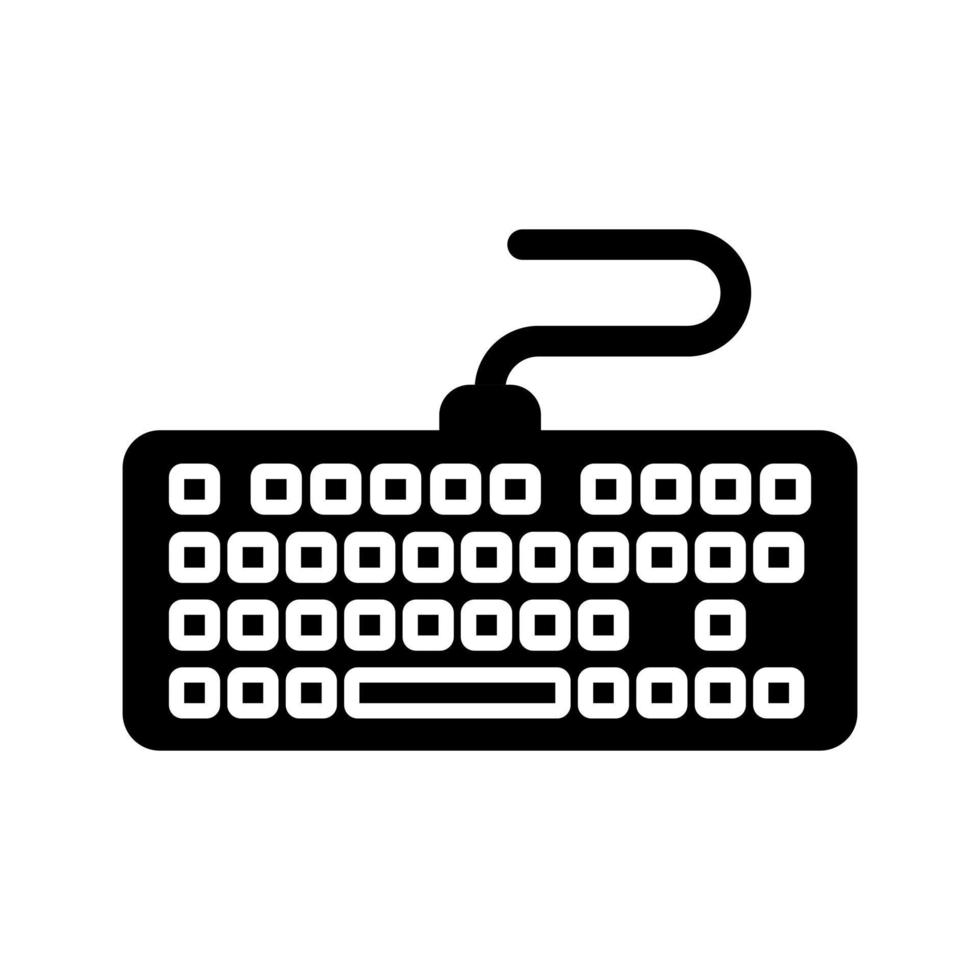 icono de vector de teclado