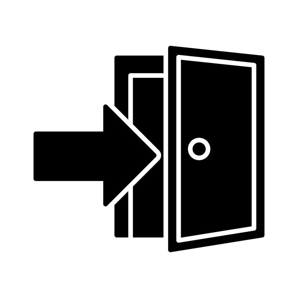 icono de vector de puerta de salida