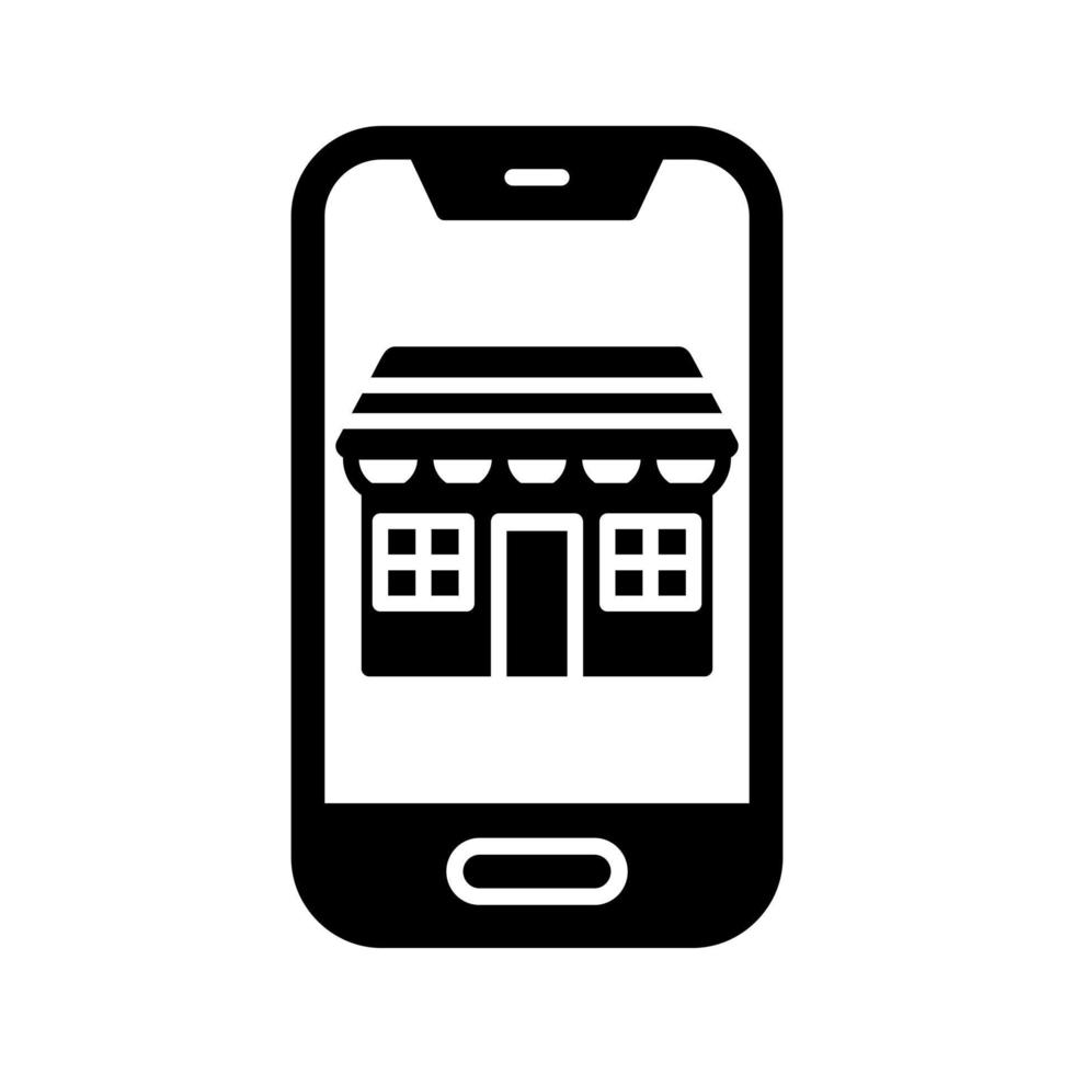 Mobile Store Vector Icon